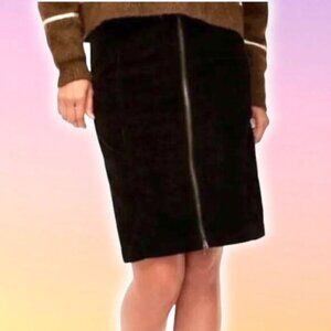 WILFRED FREE Aritzia Ellie Corduroy Zip Front Skirt Sz 0